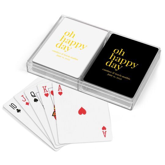 Oh Happy Day Double Deck Playing Cards